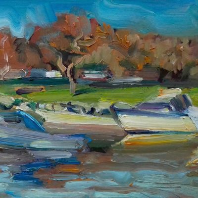 Christchurch-Harbour-Autumn-12-x-7ins-oil-on-board