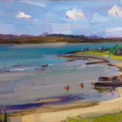 Poole-Harbour-view-Oil-on-canvas-18-x-12ins