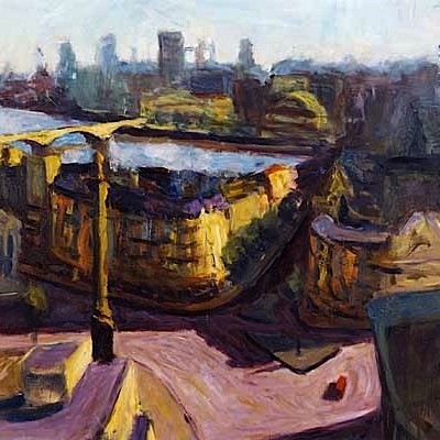 View over Trafalgar Square 1, 60x 48ins. oil on canvas